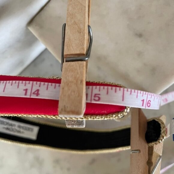 DEBORAH RHODES MOCHA Red Gold Padded Vintage Headband - Picture 13 of 14